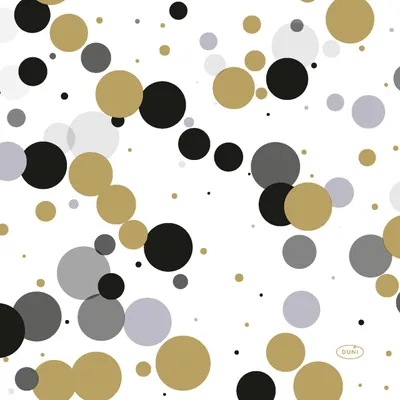 Produktbild von Duni Servietten Bubbles Black 33 x 33 cm - 20er Pack