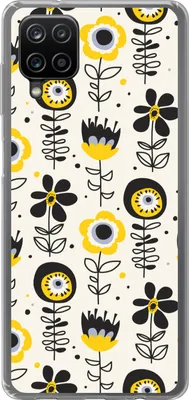 Produktbild von MuchoWow® Handyhülle Schutzhülle Hülle für Telefoonhoesje Samsung Galaxy A12 Mädchen - Blumen - Muster - Mädchen - Kinder - Kinder Silikon Softcase Handy Hülle - Bild
