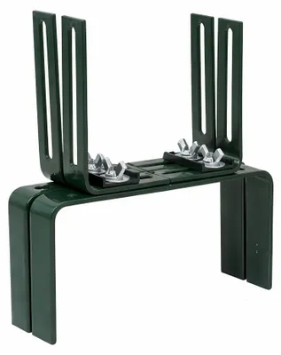 Produktbild von Siena Garden Blumenkastenhalter H-Form für Brüstungen, grün (1 Paar)