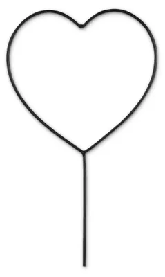 Productafbeelding van Metalen hartjes voor decoratie en knutselen, 137_Kleur: zwart, 138_Aantal/Grootte: Ø 30 cm, om op te prikken