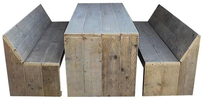 Produktbild von Gartenmöbel-Set Terschelling, Tisch 180x80 + 2 Bänke