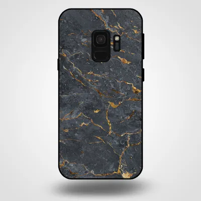 Image de Smartphonica Coque de téléphone pour Samsung Galaxy S9 avec impression marbre - Coque arrière TPU design marbre - Gris doré