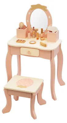 Productafbeelding van Tooky Toy houten kaptafel voor kinderen 55 x 35 x 83 cm