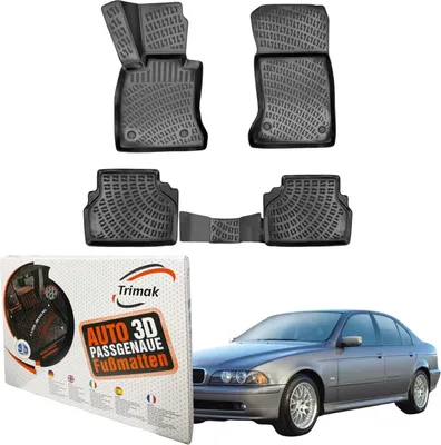 Produktbild von Trimak Autofußmatten kompatibel mit BMW 5´er E39 1995-2003 Auto Allwetter Gummimatten