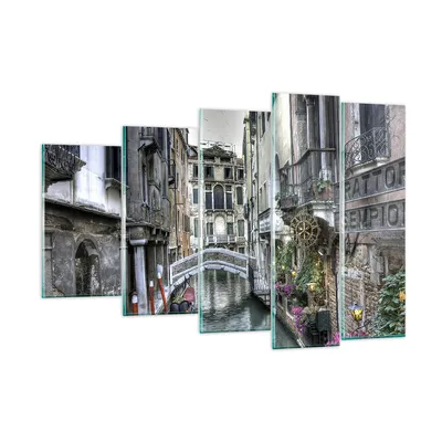 Produktbild von Bilder auf glas - Venedig Brücke Wasser - 150x100cm - Glasbilder - Wandbilder - Kunstdruck - zum Aufhängen bereit - Wanddekoration aus Glas - Glas Bilder - Wandbild auf Glas - GEG150x100-3522
