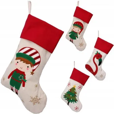 Produktbild von Chomik Weihnachtssocke Kamin Dekoration Geschenk