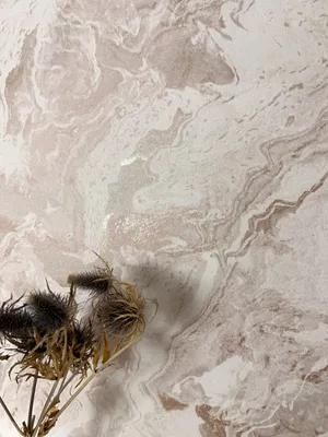 Produktbild von NEWROOM Tapete Rosé Vliestapete Marmor -  Modern Weiß Rosa    Grafisch