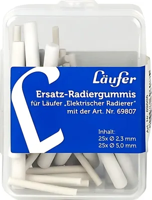 Produktbild von Läufer Ersatzradierer für Elektrischer Radierer 69607 50 Kunststoff-Radierer