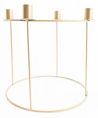 Produktbild von TrendLine Adventskranz Metall Ø 29 x 25 cm gold