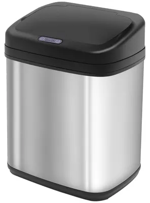 Produktbild von Sensor Mülleimer 20L Edelstahl Automatischer Mülleimer mit Bewegungssensor, Inneneimer 33 x 25 x 42,5 cm Silber+Schwarz