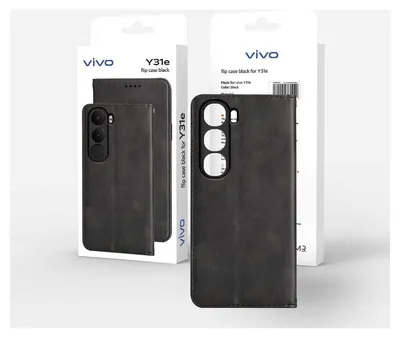 Produktbild von Vivo Y31e Flip Case, schwarz