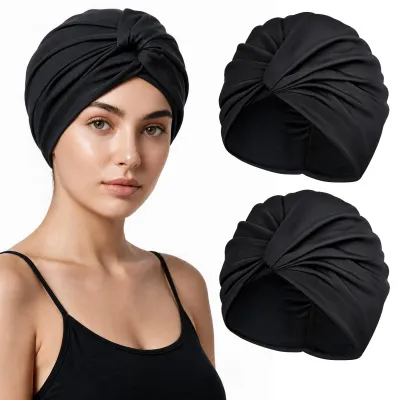 Produktbild von 2 atmungsaktive Badekappen für Damen