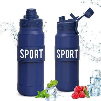 Obrázek produktu pro Láhev na vodní sporty 1 l, nepropustná, 2 způsoby pití, fitness