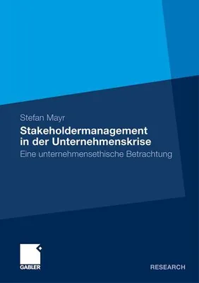 Obrázek produktu pro Stakeholdermanagement in der Unternehmenskrise