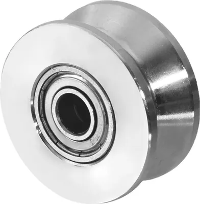 Produktbild von Edelstahl V4A Laufrolle Torrolle Hohlkehle Schiebetor Schiebetür Rolltür Rolltor 50mm