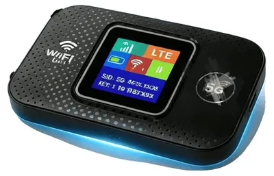 Produktbild von Mobiler WiFi-Router, 2100 mAh Lithium-Ionen-Batterie, unterstützt 10 Benutzer, bis zu 150 Mbps Download, bis zu 50 Mbps Upload, USB-C-Schnittstelle
