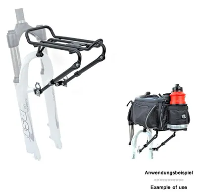 Produktbild von Fahrradträger ACR-30, Aluminium, Frontmontage, 5 kg Traglast, Schwarz