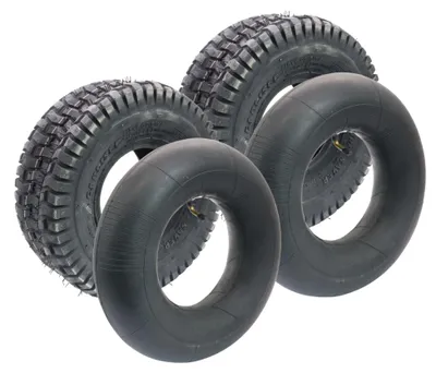 Produktbild von 2x Reifen 15x6.00-6 tubeless inkl. Schläuche mit Winkelventil TR87