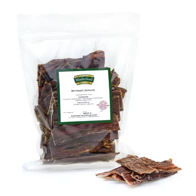 Produktbild von Masterfeed Rinderschlund Dörrfleisch Platten 10 cm, Getrocknet, 100% Natürlich, , Kauartikel, Kausnacks für Hunde