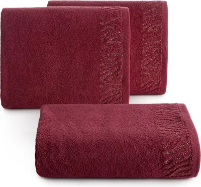 Zdjęcie produktu dla Eurofirany 459892, 70 x 140 cm, Bawełna, Poliester, Bordowy, 1 szt.