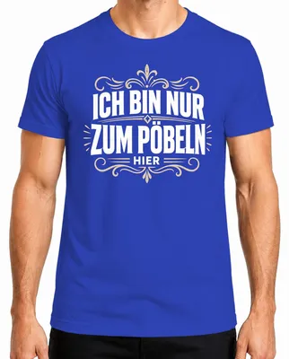 Obrázok produktu pre Tričko s nápisom "Som tu len preto, aby som provokoval," v modrej farbe, veľkosť 3XL. (Nápis je v žartovnom, sarkastickom a ironickom zmysle.)
