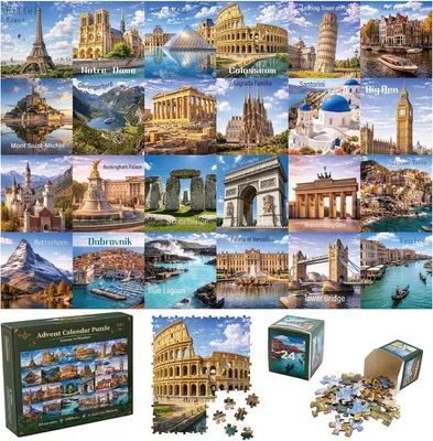 Image de Calendrier de l'Avent 2026 - Puzzle pour adultes - 1008 pièces