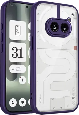 Immagine prodotto di Custodia per Nothing Phone 2A/ Phone 2A Plus cover posteriore trasparente con cornice in TPU, antiurto Viola