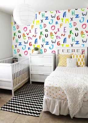 Produktbild von Coloray Fototapete 152x104 cm An Einer Wand Latex Latextapete - Buchstaben für