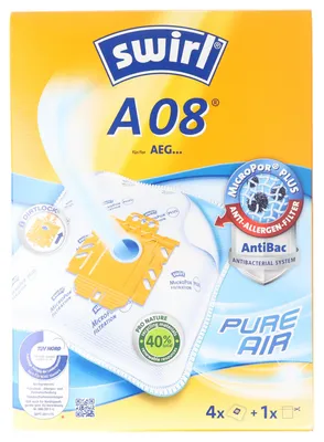 Produktbild von Swirl Staubsaugerbeutel A08 (A09) MicroPor Plus für AEG Staubsauger