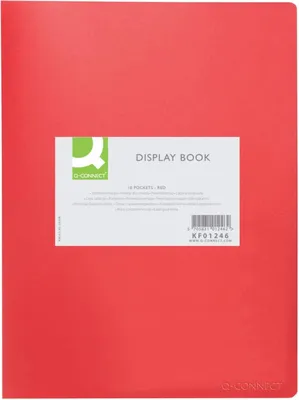 Image de Q-CONNECT - Q-CONNECT lbum personnalisable A4 10 sacs rouge