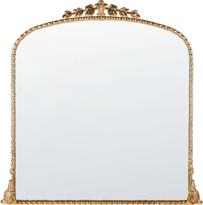 Obrázek produktu pro BELIANI Nástěnné zrcadlo zlaté kovové 71 x 71 cm nástěnné dekorativní zrcadlo glamour style závěsná dekorace