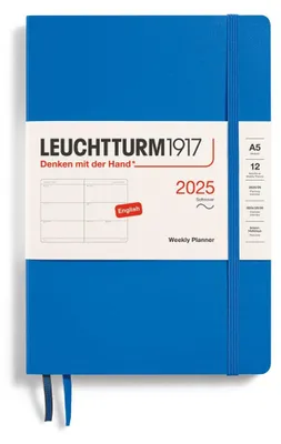 Produktbild von LEUCHTTURM1917 370790 Wochenkalender Medium (A5) 2025, Softcover, Sky, Englisch