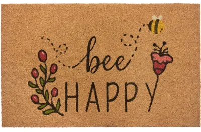 Obrázok produktu pre 45x75 cm Rohožka Bee happy 105572 - na von aj na doma