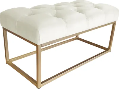 Obrázok produktu pre Lavica CHESTERFIELD LOFT, zlatá podstava, podnožka MG50