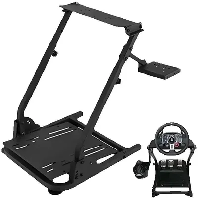 Productafbeelding van Wielstandaard voor Simracing - Universeel Verstelbaar en Opvouwbaar - Aluminiumlegering