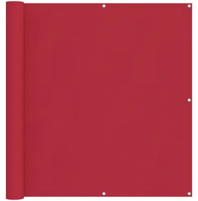 Zdjęcie produktu dla vidaXL Osłona balkonowa czerwona 120 x 200 cm Tkanina Oxford
