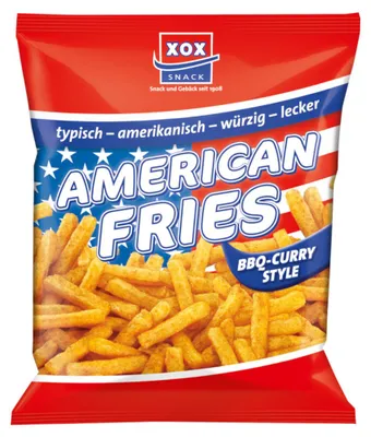 Immagine prodotto di XOX Patate americane al curry BBQ Corn Snack Bag 125g