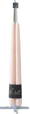 Productafbeelding van Rasteli Luz Your Senses Metalen kaars, tafelkaars, Perle, diameter 2,20 cm, hoogte 30 cm. Voordelig aanbod: 2 x 2 stuks
