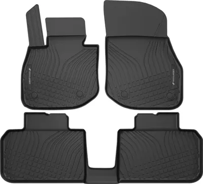 Produktbild von WALSER Premium Fussmatten Auto für BMW X1 Elektroantrieb (U11) 07/2022-Heute, 100% passgenaue Gummimatten Auto -  EU, robuste Fußmatten Auto, Auto Fußmatten, Fußmatte Auto