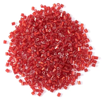 Produktbild von Rocaille-Glasperlen, 30 g, Rot