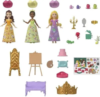Immagine prodotto di Calendario dell'Avvento Disney Princess, 24 sorprese, incluse 3 mini principesse e 3 mini animali, dai 3 anni in su