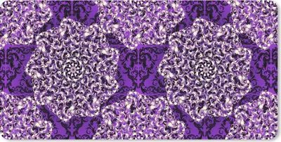 Produktbild von MuchoWow® Schreibtischunterlage Rosa - Lila - Muster - Barock 80x40 cm - XXL Mauspad - Gaming Mauspad