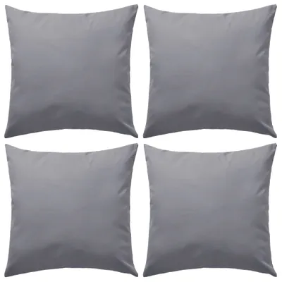 Image de Vidaxl Outdoor -Kissen 45x45 cm grau 4 PCs