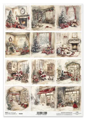 Zdjęcie produktu dla PAPIER RYŻOWY do decoupage A4 - R2685 - Itd Collection