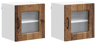 Imagen del producto de vidaXL Panel frontal para lavavajillas, modelo Kalmar, 2 unidades. Fabricado con madera reciclada y material compuesto de madera