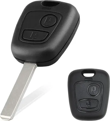 Produktbild von Techstar-Fernbedienungsgehäuse mit 2 Tasten, kompatibel mit Toyota Aygo, Peugeot 107 und Citroën C1