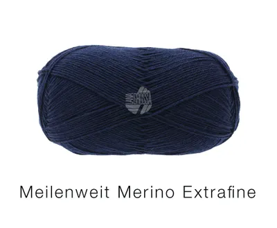 Produktbild von Meilenweit 100 Merino Extrafine Uni 2407 | Nachtblau