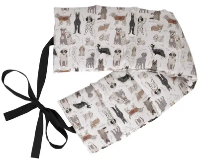 Image de Coussin à noyaux de cerises avec 7 compartiments et ceinture pour la chaleur