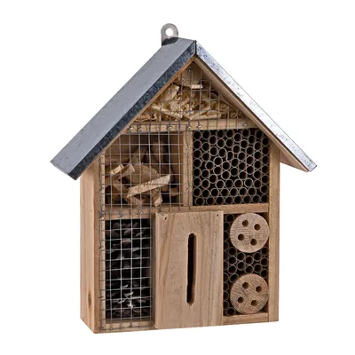 Productafbeelding van DEMA Houten insectenhotel, insectenhuis, voor insecten, bijen, vlinders, kevers, broedkast, nestkast
