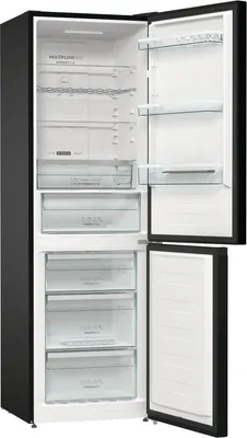 Produktbild von Gorenje NRK6192ABK4 Kühl- und Gefrierkombination Freistehend 302 l E Schwarz